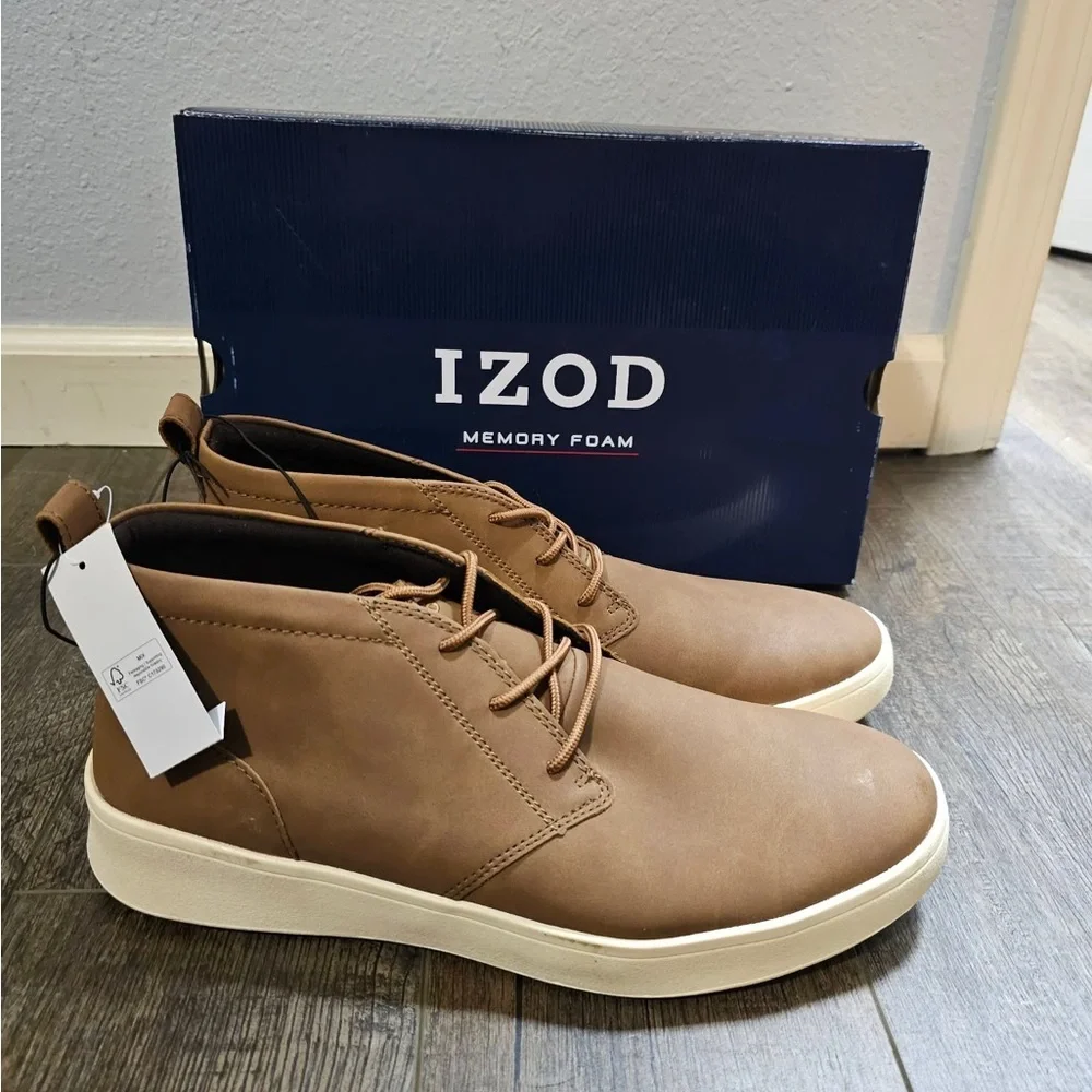 Izod Memory Foam Palmer Style In Brown New In Box